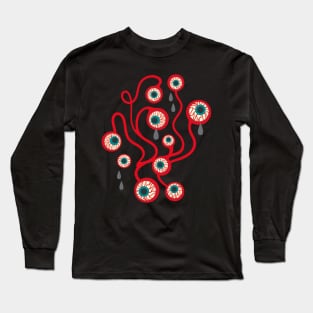 CREEPY SPOOKY EYEBALLS Halloween Costume - UnBlink Studio by Jackie Tahara Long Sleeve T-Shirt